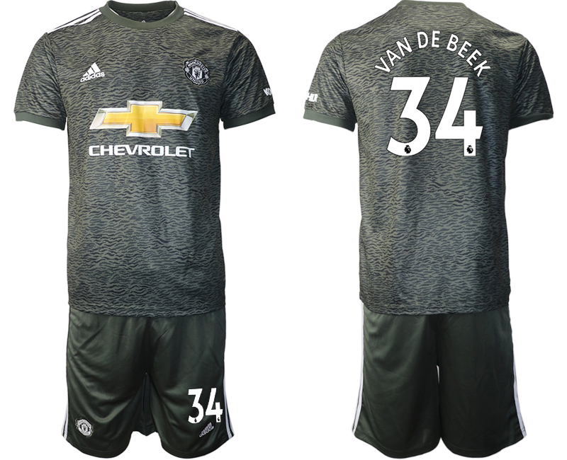 Men 2020-2021 club Manchester United away #34 black Soccer Jerseys->customized soccer jersey->Custom Jersey